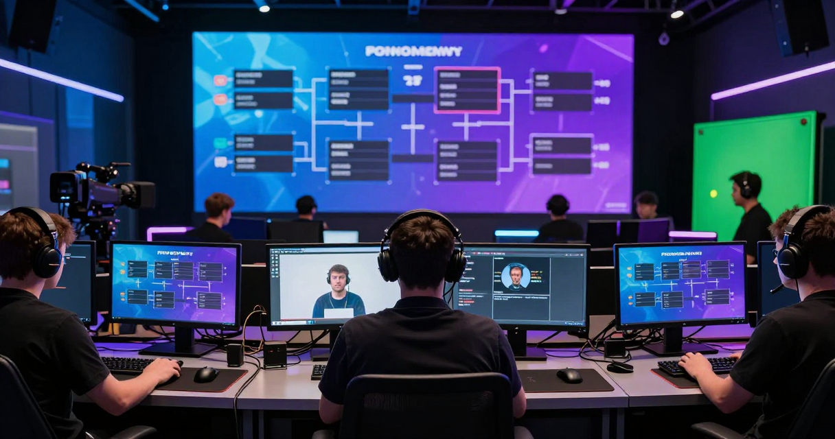 Cobertura de torneios de FPS esports